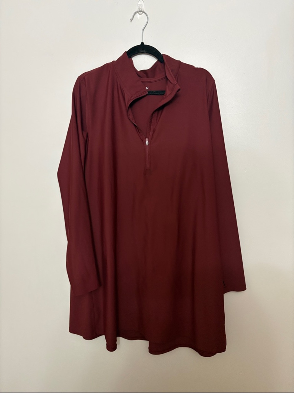 Old Navy Burgundy Long-Sleeve Mini Dress
